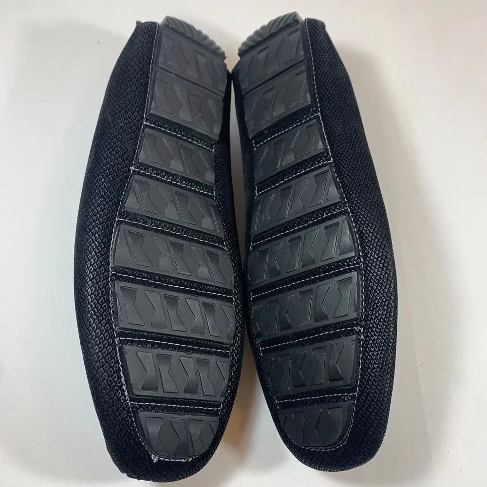 NEW Rocawear Dwight Black Slip On Loafers Oxfords Shoe Men 10.5 House dress